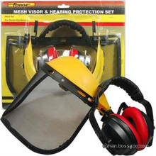 Labor Accessories Mesh Visor Ear Muff Set Handyman Protection OEM